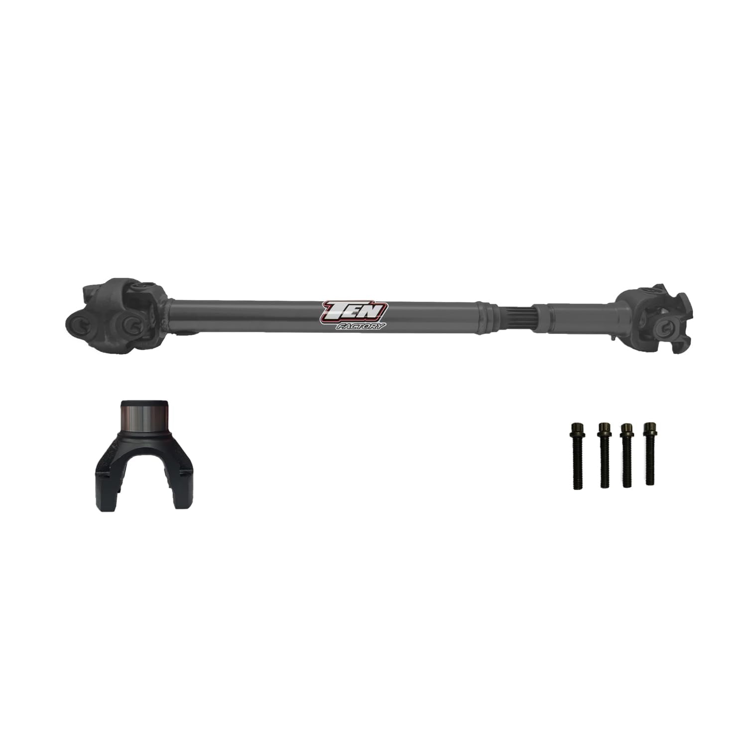 Ten Factory Front TFF1350-2190 1350 Solid CV Driveshaft for Jeep Wrangler JL OEM Flange Style fits Rubicon, Sahara and Sport Variants with 4140 Chromoly Steel