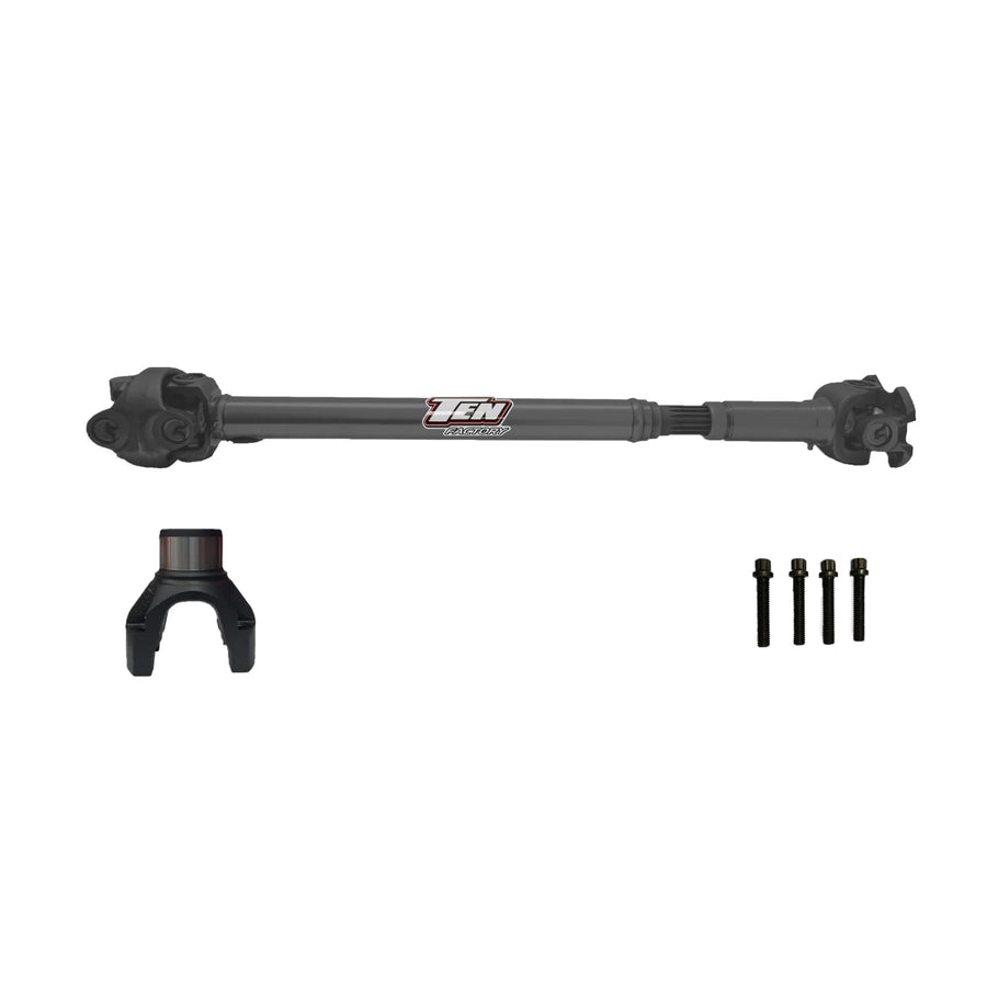 Ten Factory Front TFF1350-2190 1350 Solid CV Driveshaft for Jeep Wrangler JL OEM Flange Style fits Rubicon, Sahara and Sport Variants with 4140 Chromoly Steel