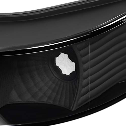 Bronco Spec-D Tuning Black Headlights + Bumper Lights Signal Lights + Corner Lights Lamps Compatible with Ford F150 1992-1996 L+R Pair Assembly