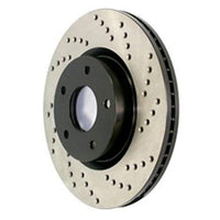 StopTech Sport 128.33133R Cross Drilled Brake Rotor (Rear Right), 1 Pack