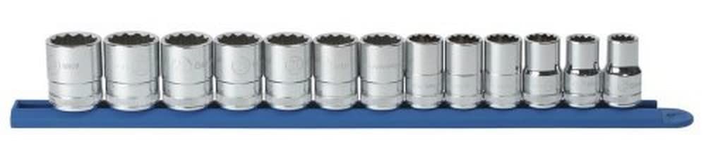 1/2" Drive GEARWRENCH Standard Metric Socket Set, 12 Point, 13 Pc.- 80710D
