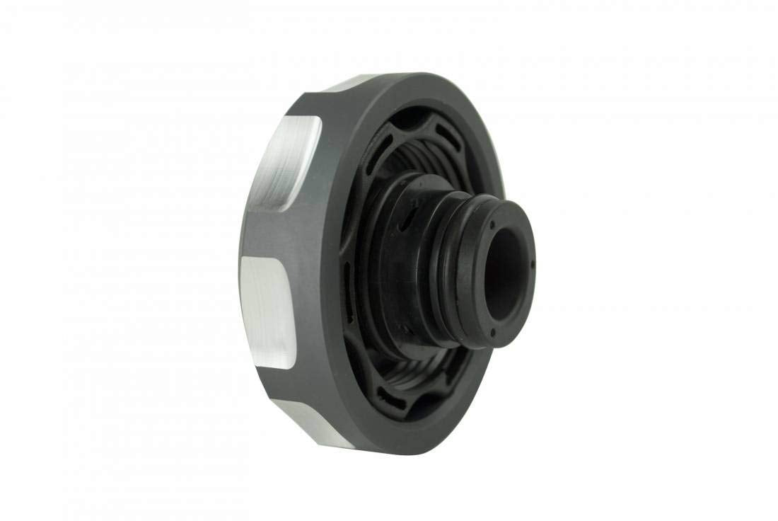 Coolant Reservoir (Degas) Cap Sinister Diesel for 2001-2016 GM Duramax 6.6L (Gray)