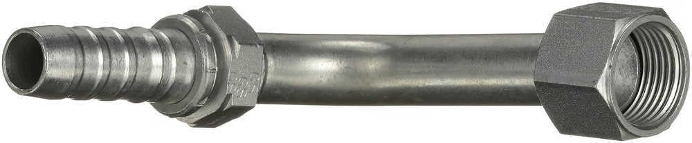 GlobalSpiral Couplings Gates 16GS-20FJX90L, Female JIC 37° Flare Swivel, Zinc Plated Carbon Steel, 6.06", 90° Bent Tube, 1" ID