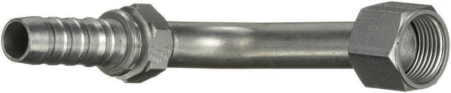 GlobalSpiral Couplings Gates 16GS-20FJX90L, Female JIC 37° Flare Swivel, Zinc Plated Carbon Steel, 6.06", 90° Bent Tube, 1" ID