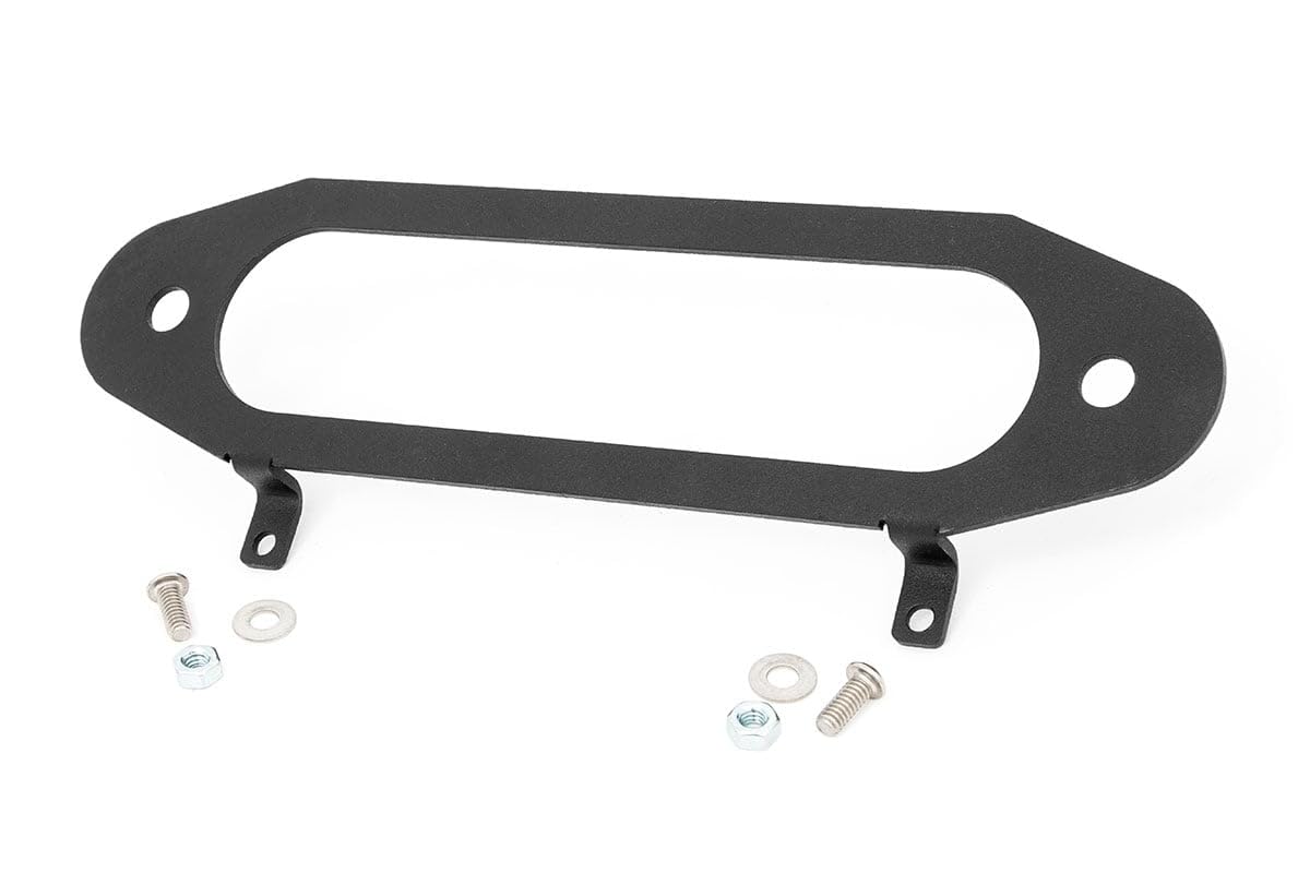 Hawse Fairlead - RS138, Black Rough Country Winch Fairlead License Plate Mount