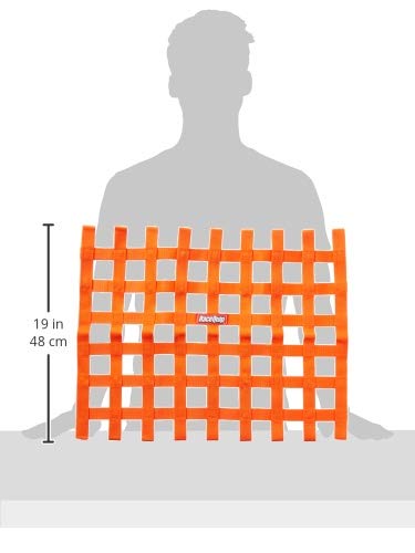 Window Net RaceQuip® 721045RQP - 24 x 18 in Rectangle - Orange 1 in Webbing