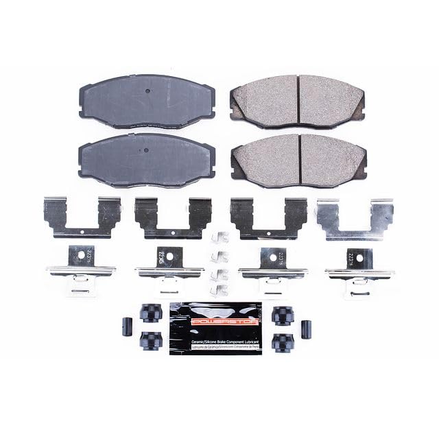 Power Stop Z23-604 Z23 Evolution Sport Carbon Fiber Infused Ceramic Brake Pads with Hardware For Toyota T100 1993-1998 [Model Specific]