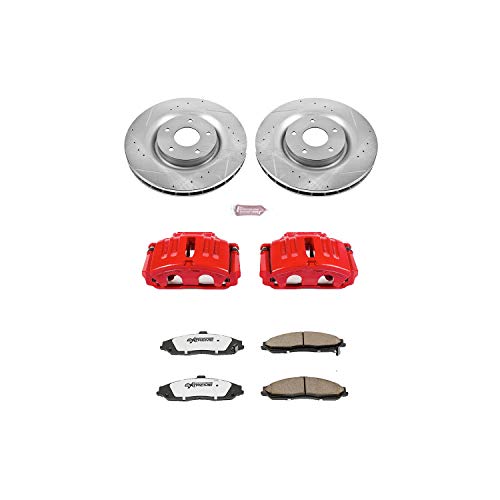 Power Stop KC5158-26 Z26 Street Warrior Front Brake Kit Chevrolet For Corvette 2005-2013 [Model Specific]