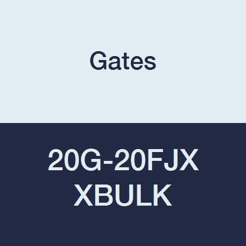 Gates XBULK 20G-20FJX MegaCrimp Couplings, Female JIC 37 Flare Swivel, Zinc Plated Carbon Steel, 4.42", 1 1/4" ID (Pack of 20)