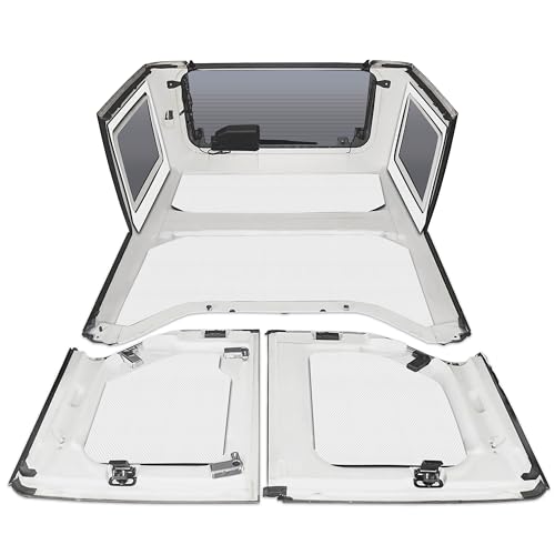 Design Engineering 50292 Original White Boom Mat Sound Deadening HeadLiner Kit Compatible with 4-Door Jeep Wrangler JK (2011-2018)