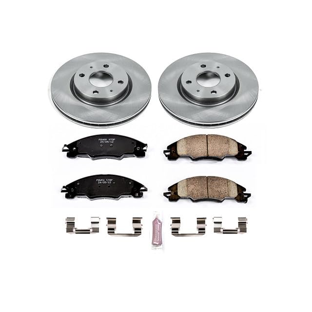 Power Stop Autospecialty KOE4726 Front Replacement Brake Kit-OE Brake Rotors & Ceramic Brake Pads For Ford Focus 2008-2011 [Model Specific]