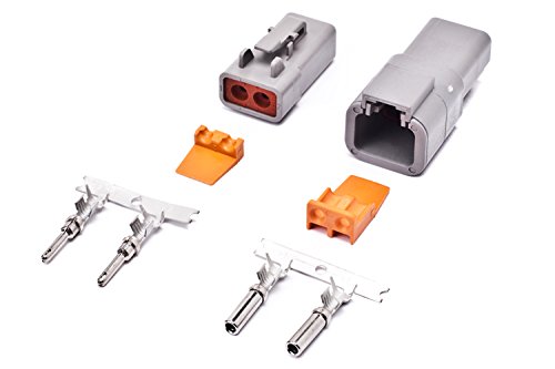 2-Pin Deutsch Connector Kit 12-14 Gauge Diode Dynamics