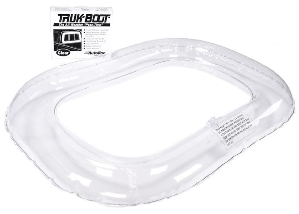 Window Seal Trailfx Inflatable Truck Cab to Camper 24 x 16 Inch Clear PVC Fills Gaps Up to 3 Inches All-Weather Pass-Through Camper Rear Window Seal Includes Repair Kit