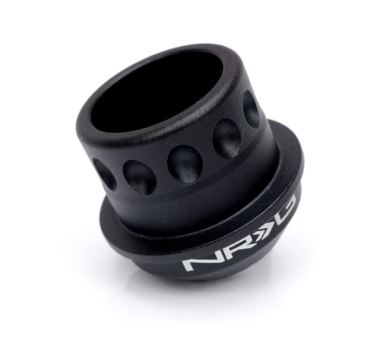 NRG Innovations Race Steering Wheel NRG-SRK-RLE30H Quick Release Short Hub Adapter, Up To 1" Shorter Overall, Black Body