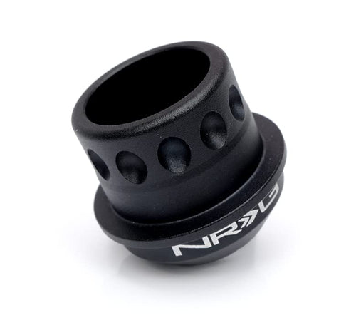 NRG Innovations Race Steering Wheel NRG-SRK-RLE30H Quick Release Short Hub Adapter, Up To 1" Shorter Overall, Black Body