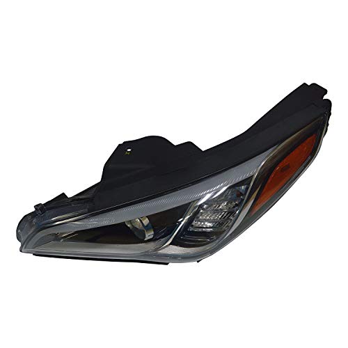 Left TYC Headlight Assembly Compatible with 2015-2016 Hyundai Santa Fe