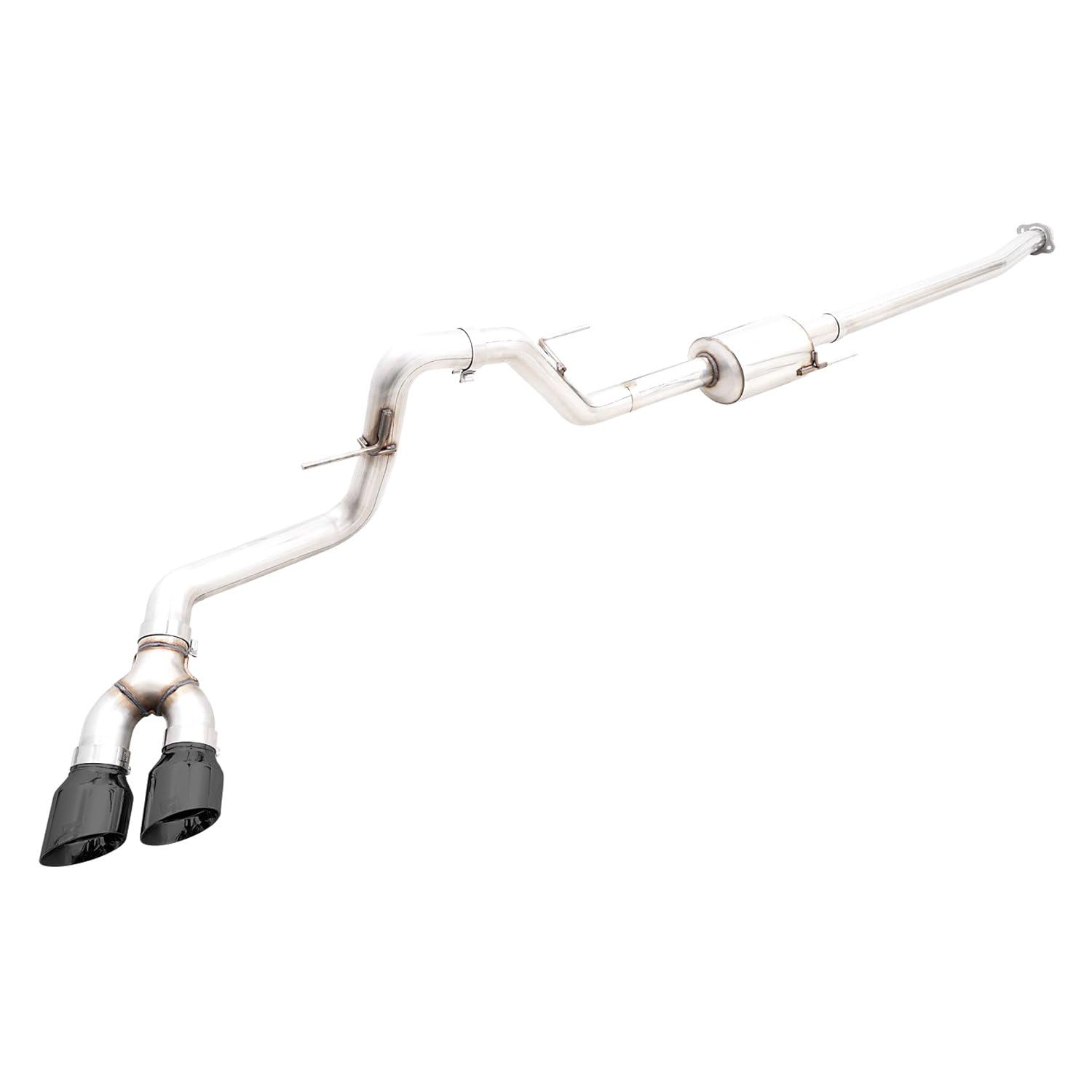 Ford F150 AWE 0FG 21+ Dual Side Exit Cat-Back Exhaust - 4.5in Diamond Black Tips