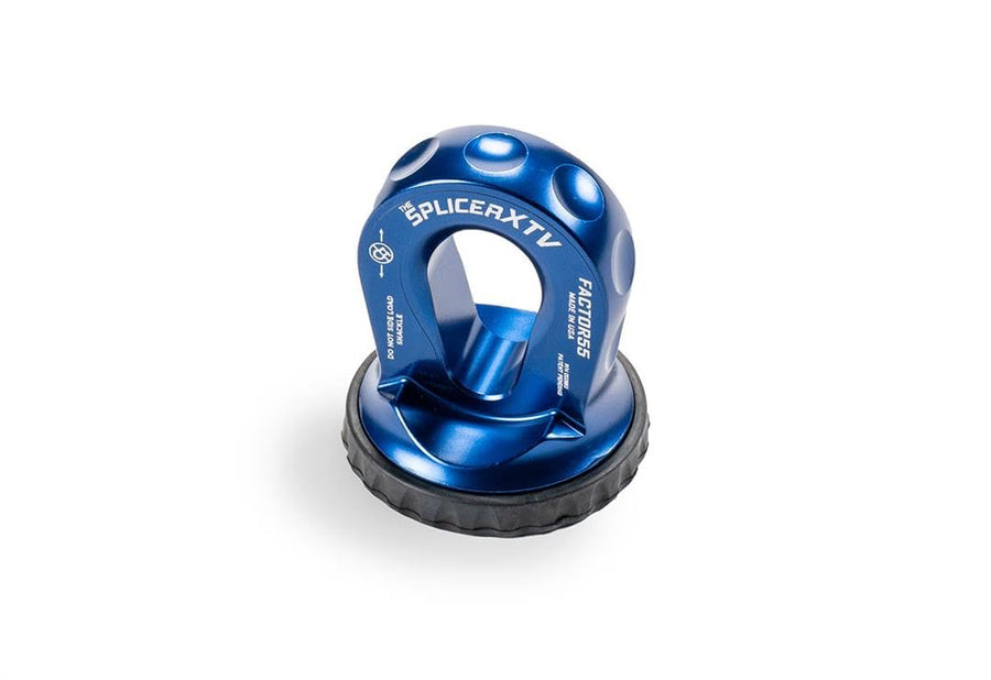 Factor 55 XTV Splicer Synthetic Rope Shackle Mouting Thimble, Blue Fits Pin/Bow End of 1/2 and 5/8" Shackles