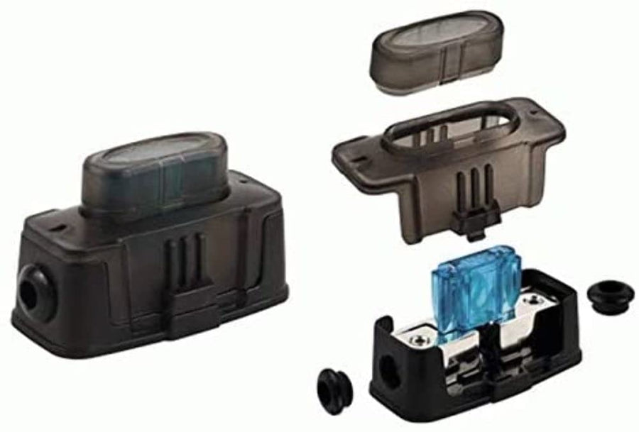 Maxi Hd Fuse Holder - Install Bay 4/8 Gauge Input/Output - Ea (MAXIHDH)