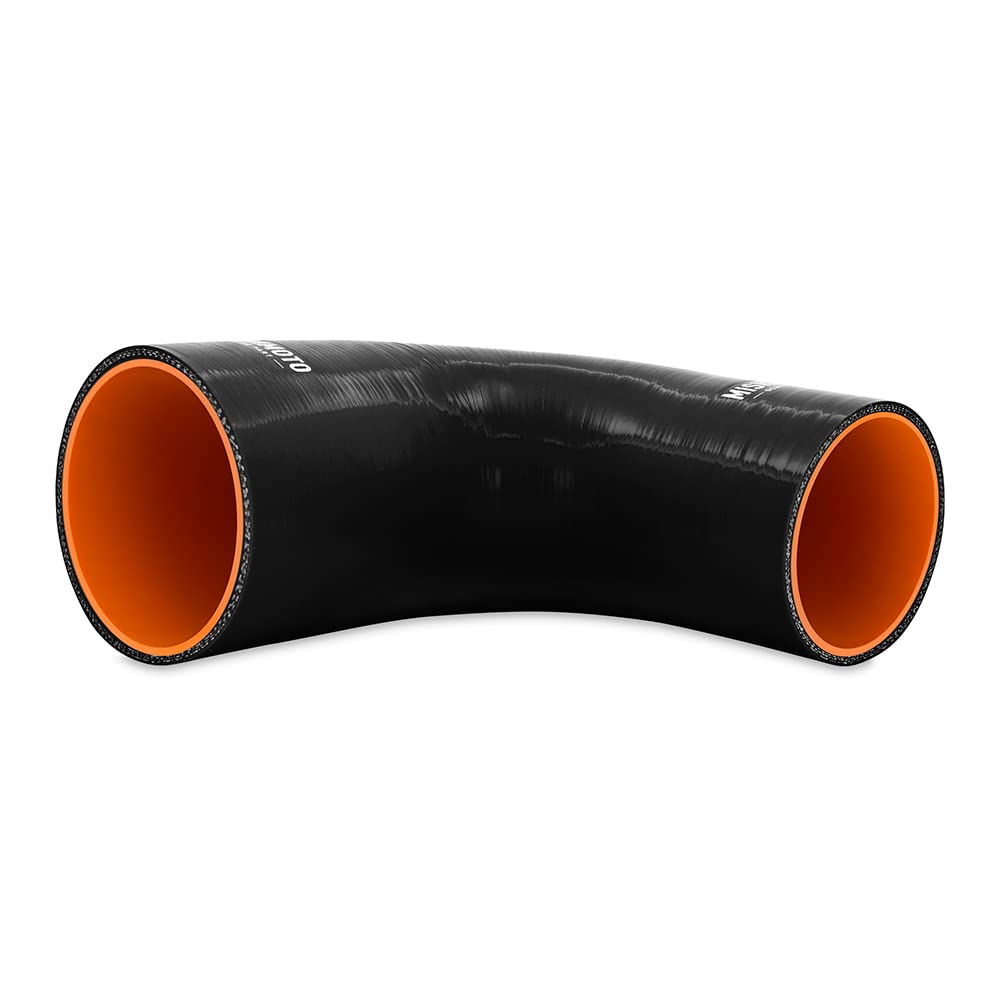 Mishimoto 90-Degree MMCP-R90-3540BK Silicone Transition Coupler, 3.50" to 4.00", Black