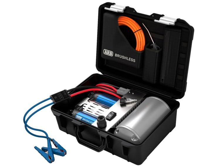 ARB 12V Brushless Portable Air Compressor CKBLTP12 Premium Twin Motor On Board boasts 1.5X in Output