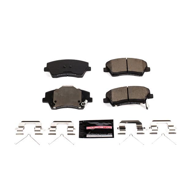 Power Stop Z23-1912 Z23 Evolution Sport Carbon Fiber-Ceramic Brake Pad For Hyundai Elantra 2017-2020, Hyundai Ioniq 2017-2022, Kia Niro 2017-2022 [Model Specific]