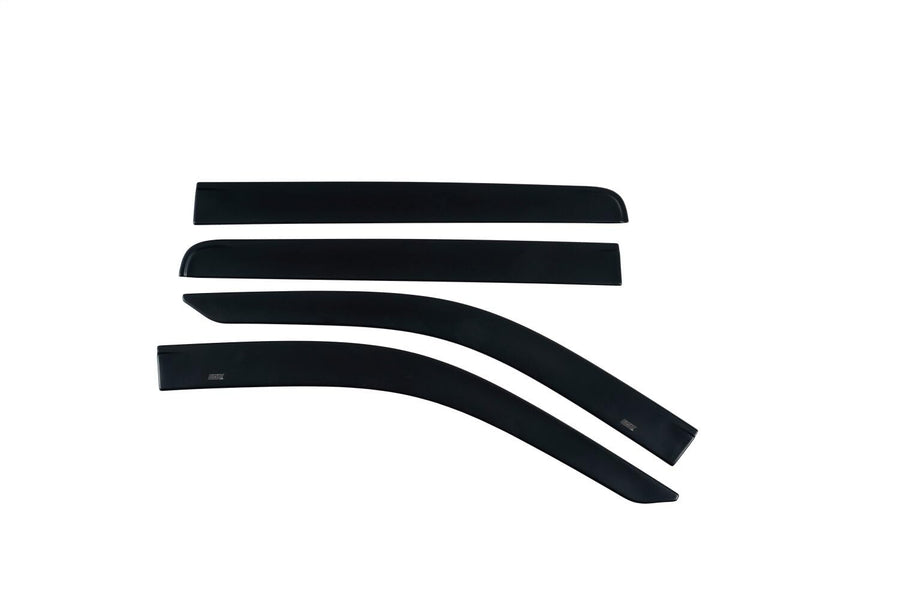 Husky Liners Ventvisor Low Profile Rain Guards | Fits 1999-2016 Ford F-250, F-350, F-450, F-550 Super Duty SUPERCREW ONLY | Front & Rear, Matte Black, 4-pcs. | 2857017