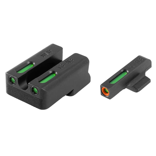 Truglo TFX Pro Sight Set Handgun - Fits Novak LoMount Cut .270/.450 , Black