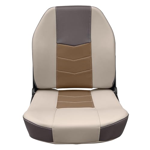 Quantum Series Wise Fold Down Fishing Boat Seat, Meteor/French Roast/Neutral 3340-1790