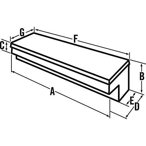 48 1/2" JOBOX Aluminum Innerside Truck Box PAN1441000