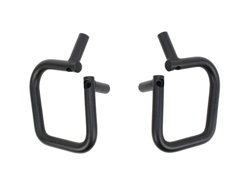 Fishbone Jeep Offroad Grab Handles Front and Rear 07-17 Wrangler JK 4 Door Steel Black Textured Powdercoat