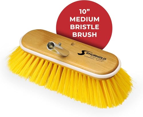 10" Shurhold Polystyrene Medium Bristle Deck Brush