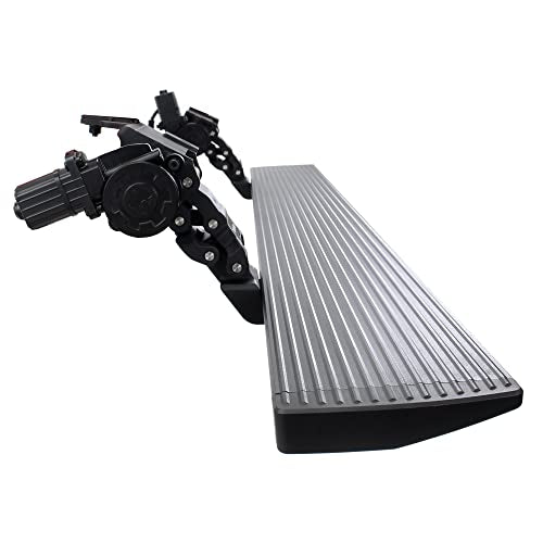 Volt Power Running Boards RealTruck for Toyota Tacoma (2016 - 2023) Double Cab | Aluminum, Protective Bedliner Coating | 20442987T | Electric Powerstep & Retractable Steps