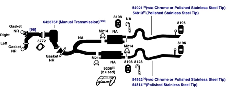 Exhaust Tail Pipe AP Exhaust Products 54921