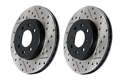 Sport Drilled/Slotted Brake Rotor StopTech 127.34145R (Rear Right), 1 Pack
