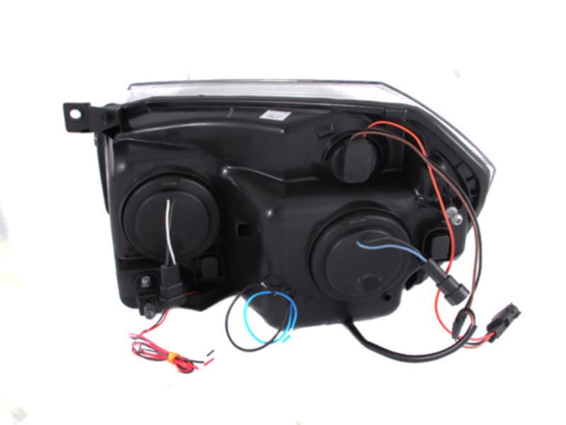 Projector Headlight Set ANZO USA w/CCFL Halo-Chrome 121219