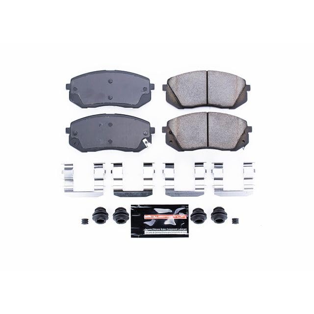 Power Stop Z23-1295 Z23 Evolution Sport Carbon Fiber Infused Ceramic Brake Pads with Hardware For Hyundai Son, Hyundai Tucson, Kia Cadenza, Kia Rondo, Kia Soul EV, Kia Sportage [Model Specific]