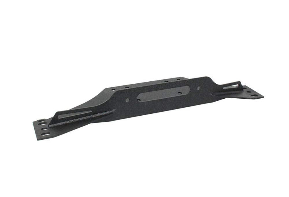 Fishbone Jeep TJ Offroad Winch Plate Steel 97-06 Wrangler TJ Black Textured Powdercoat Piranha Series - FB21052