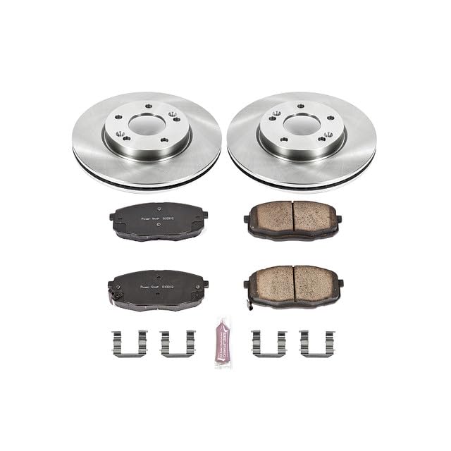 Power Stop KOE6946 Front Replacement Brake Kit-OE Brake Rotors & Ceramic Brake Pads For Kia Soul 2014-2016 [Model Specific]