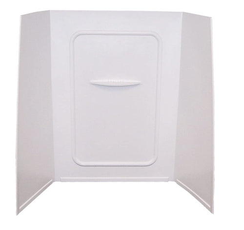24" x 36" x 62" Lippert Replacement White Bathtub Wall Surround with Scratch-Resistant ABS Acrylic for RVs, Manufactured Homes, Travel Trailers, 5th Wheels, Motorhomes - WPF243662SPK