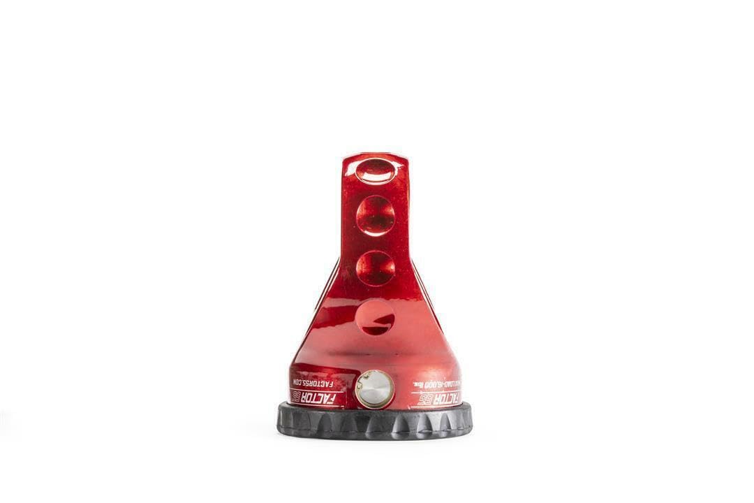 Factor 55 E Prolink Titanium Double Shear Pin, Designed for Steel Cables and Synthetic Winch Ropes up to 3/8" Diameter - Red