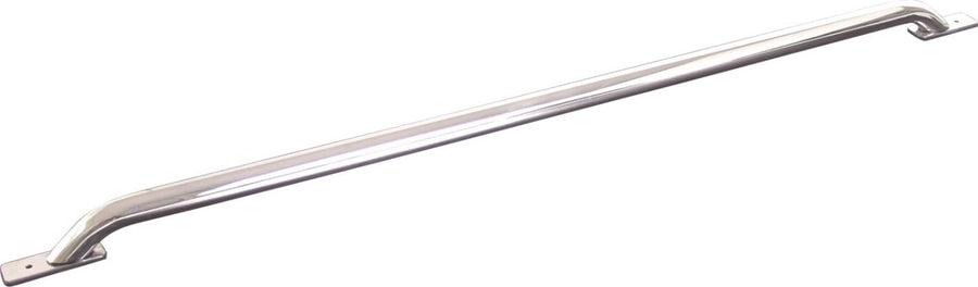 Bed Side Rail TrailFX D0006S Fits Chevrolet Silverado 1500 5.7 Foot Bed 2007-2013 Steel 2 Inch Polished Stainless Steel Single Hoop, Stake Pocket Mount