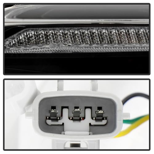 Toyota Tundra 14-21 Spyder (xTune) LED DRL Signal/Halogen Projector Headlights - Black (Not fit OE Full LED Model)