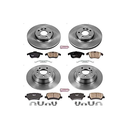 Power Stop KOE4119 Replacement Brake Kit-OE Front and Rear Brake Rotors & Ceramic Pads