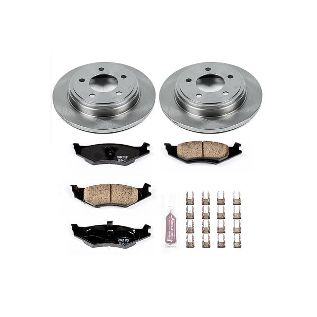 POWERSTOP Autospecialty KOE1667 Rear Replacement Brake Kit-OE Brake Rotors & Ceramic Brake Pads