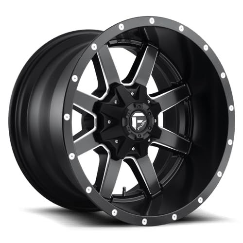 1PC Fuel D538 18X12 5X4.5/5.0 MT-BLK-MIL -44MM - D53818202647