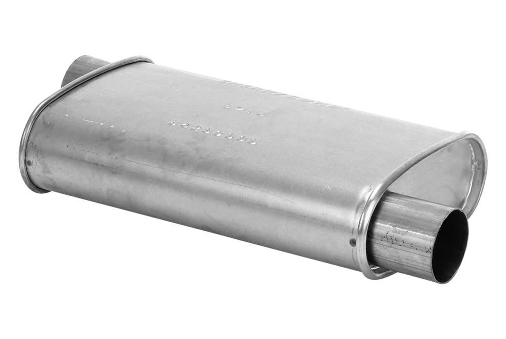 Cherry Bomb 16812CB - Classic Turbo Steel Oval Gray Exhaust Muffler (2.25" Offset ID, 2.25" Offset OD, 13" Length)