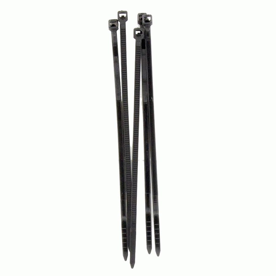 Black InstallBay Cable Ties 8In 40Lb - 24 Piece Retail Pack