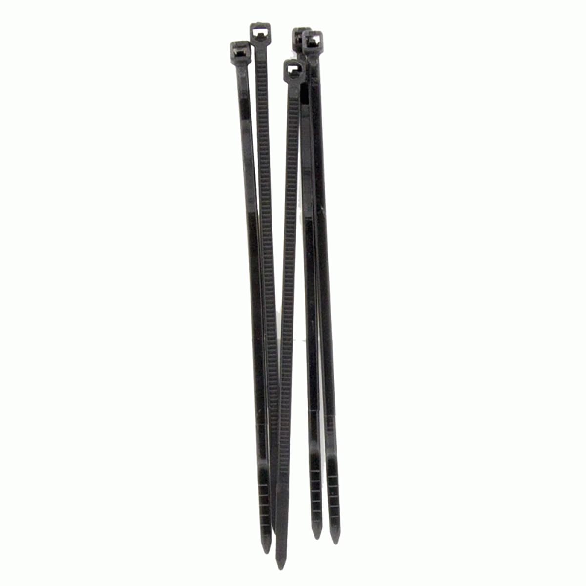 Black InstallBay Cable Ties 8In 40Lb - 24 Piece Retail Pack