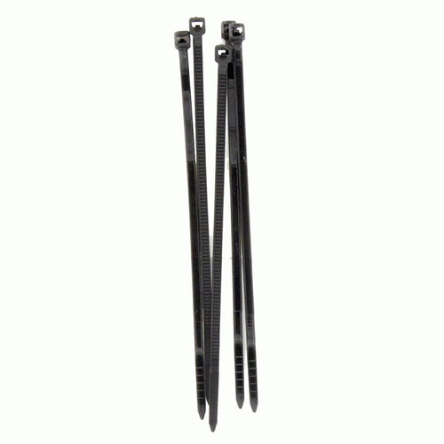 Black InstallBay Cable Ties 8In 40Lb - 24 Piece Retail Pack